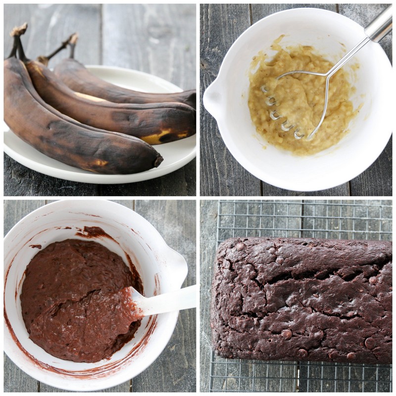 1-Banan- og sjokoladekake