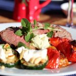 Helgrillet entrecote med urtesmør