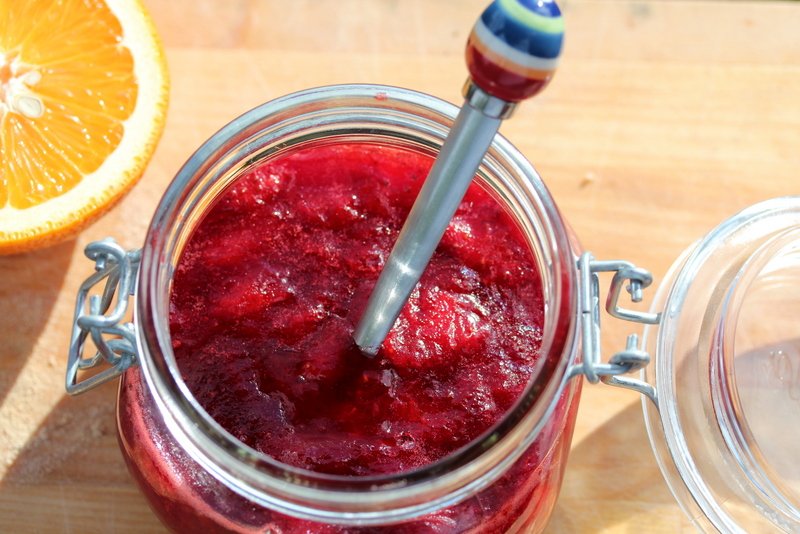 Jordbærmarmelade med appelsin