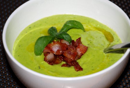 Image: Grønn ertesuppe med bacon