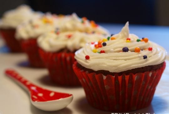 Image: Sjokolade cupcakes med sitronkrem