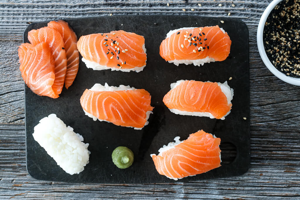 Sushi - maki, nigiri og sashimi