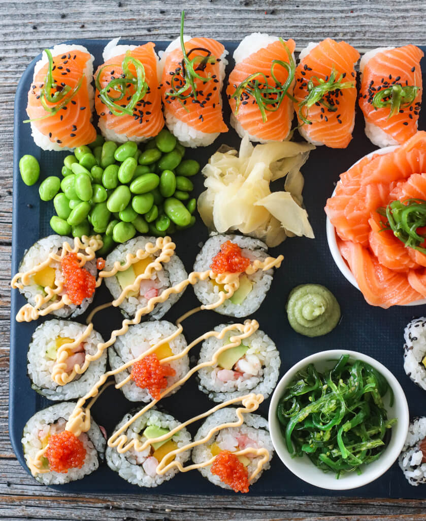 Sushi - maki, nigiri og sashimi