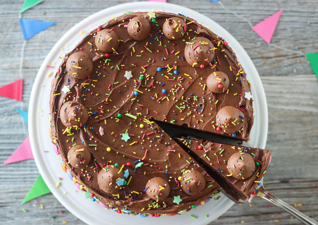 Sjokoladekake med Smarties