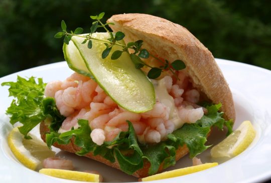 Image: Rause rekesmørbrød med sitronmajones