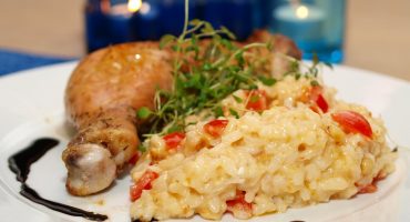 Image: Kyllinglår fra med tomatrisotto