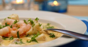 Image: Fennikelsuppe med torsk og reker