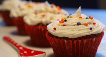 Image: Sjokolade cupcakes med sitronkrem