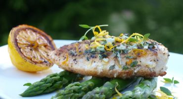 Image: Sitruskylling med asparges og timian