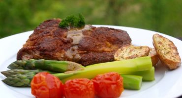 Image: Kalveschnitzel med sennepssaus