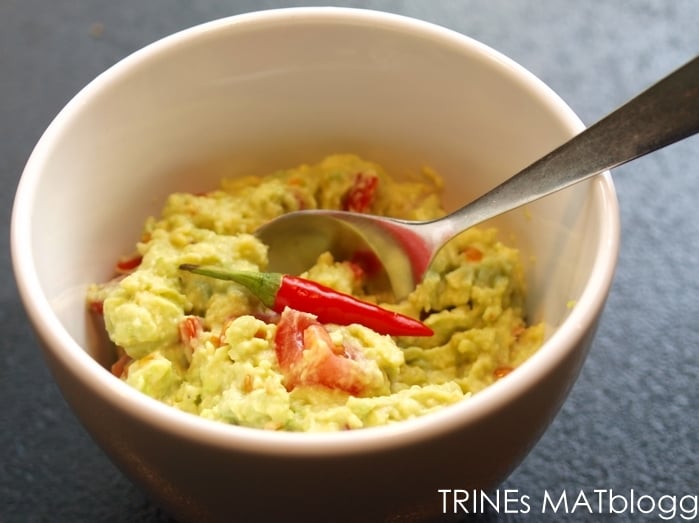 Burritos med tomatsalsa og guacamole