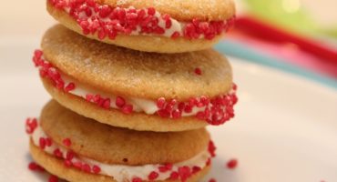 Image: Whoopie pie med hvit sjokoladekrem