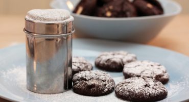 Image: Mørke sjokoladekjeks med hvit sjokolade