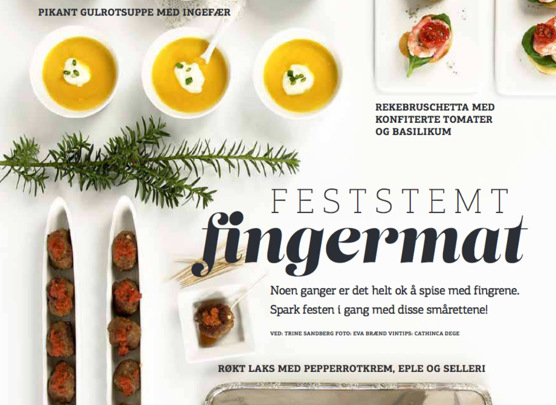 maison mat og vin - feststemt fingermat