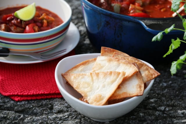 Chili con carne med sjokolade og tortillachips