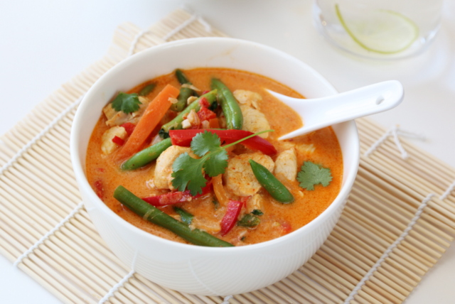 Chicken red curry