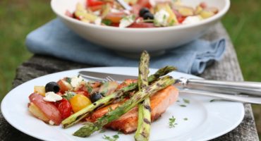 Image: LAKS MED LUN POTET- OG TOMATSALAT