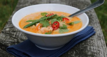 Image: THAISUPPE MED TORSK OG REKER