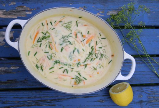 Image: KREMET FISKESUPPE MED DILL