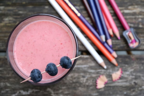 Smoothie med jordbær og yoghurt