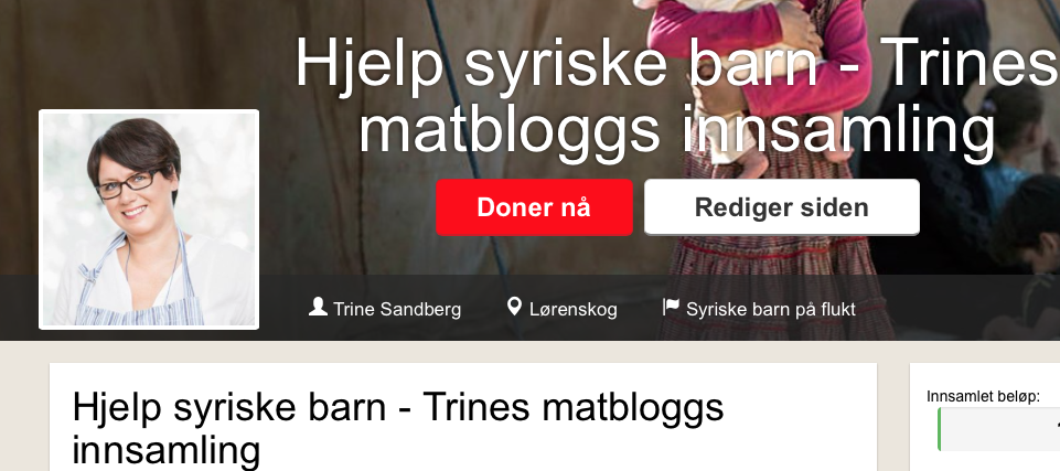 Trines matbloggs insamling