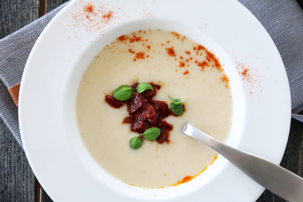 Sellerirotsuppe med chorizo