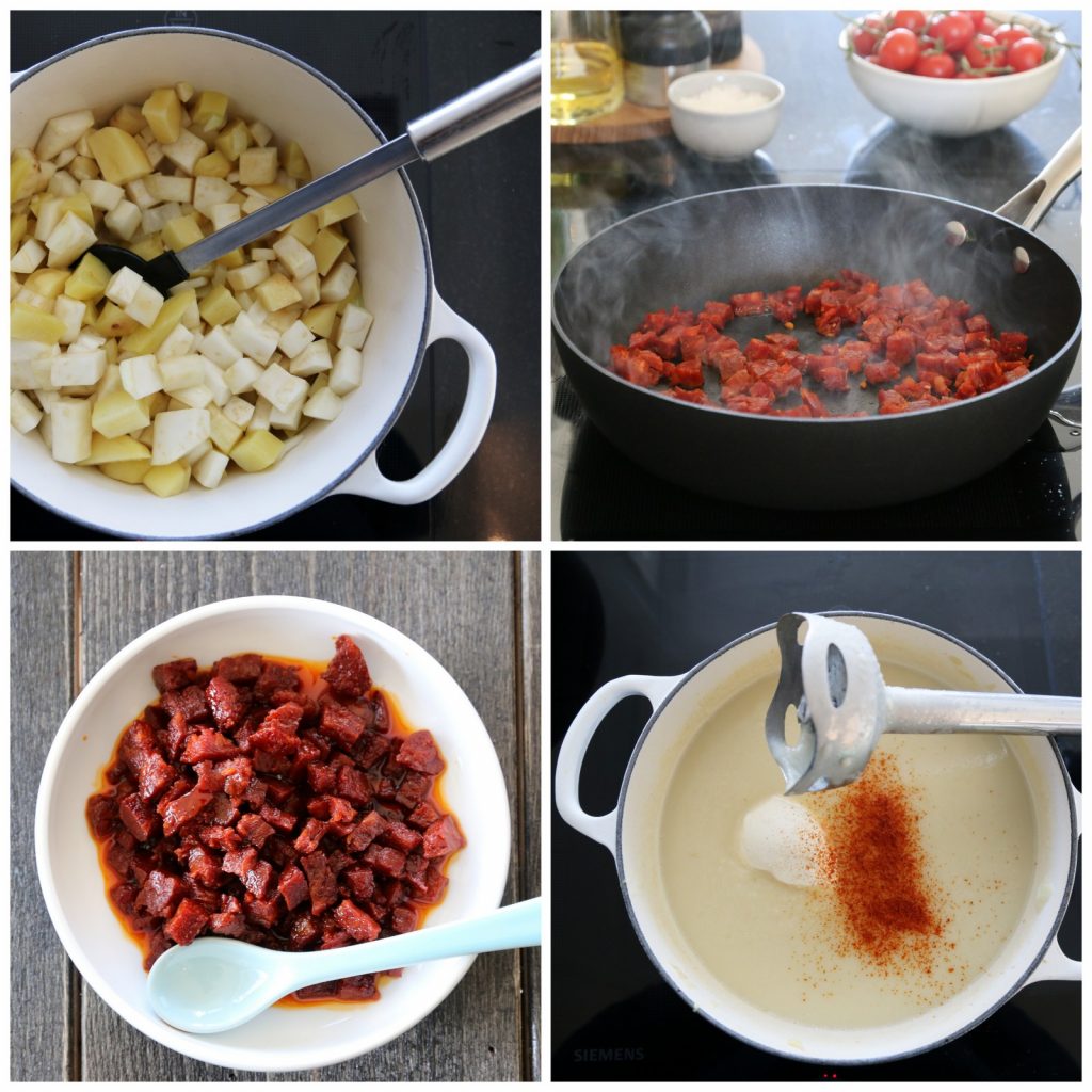 Sellerirotsuppe med chorizo