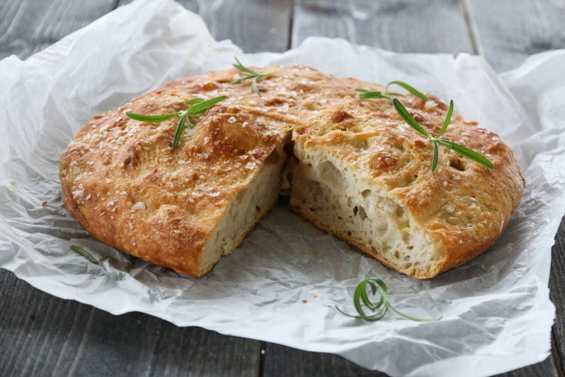 Eltefri focaccia i gryte