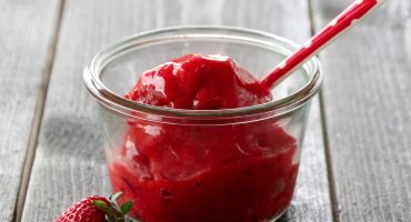 Image: KJAPP JORDBÆRSORBET