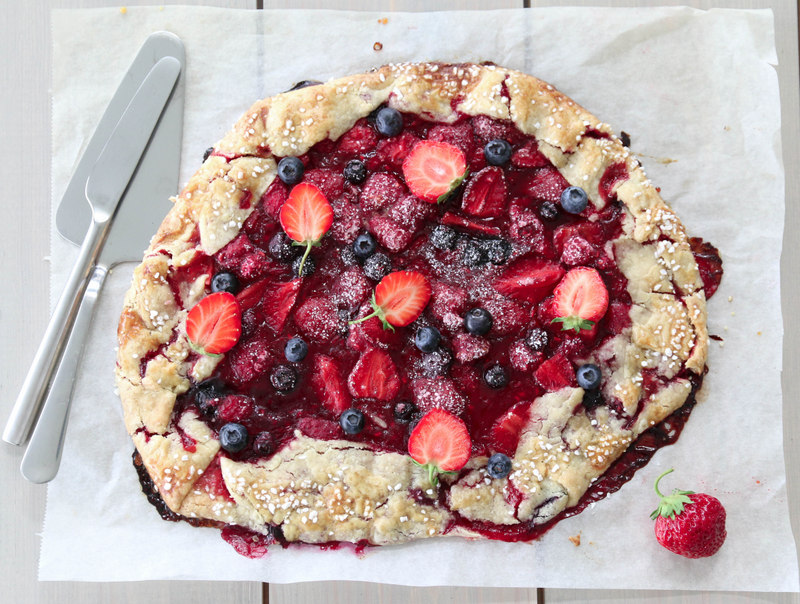 Galette med sommerens bær