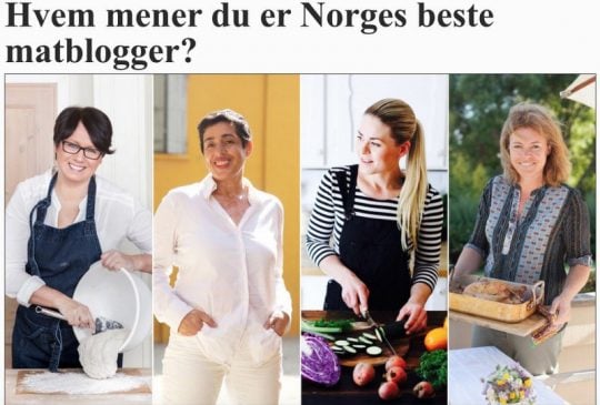 Image: VG – HVEM MENER DU ER NORGES BESTE MATBLOGGER?