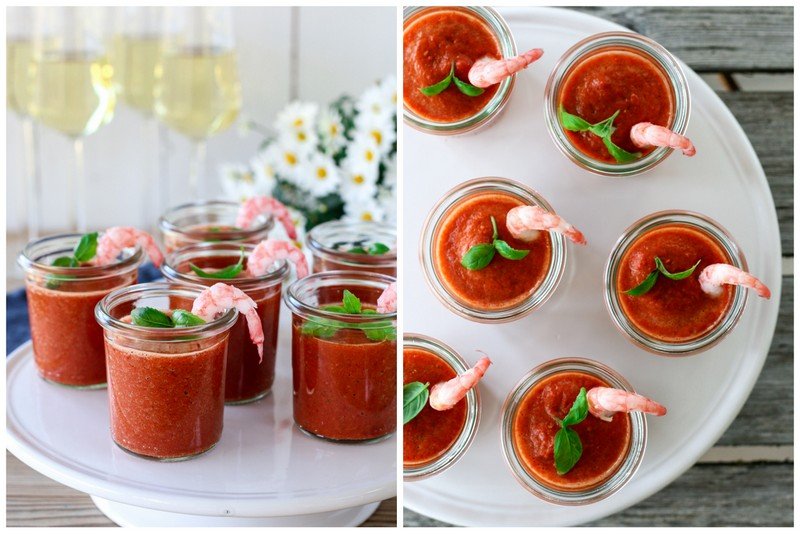 Gazpacho med reker