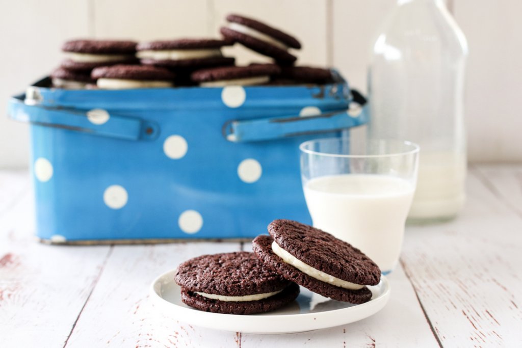 Oreocookies - sjokoladekjeks med vaniljekrem