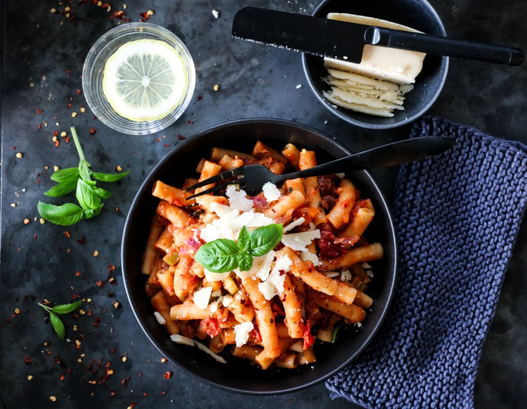 One pot-pasta vegetar