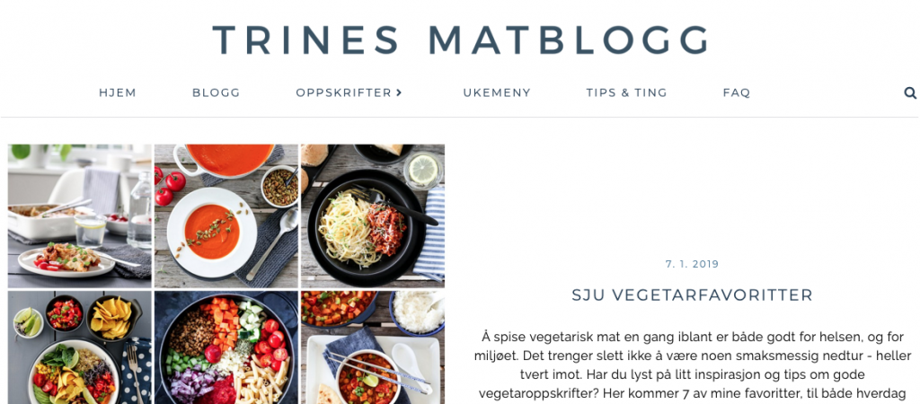 Trines matblogg 2019