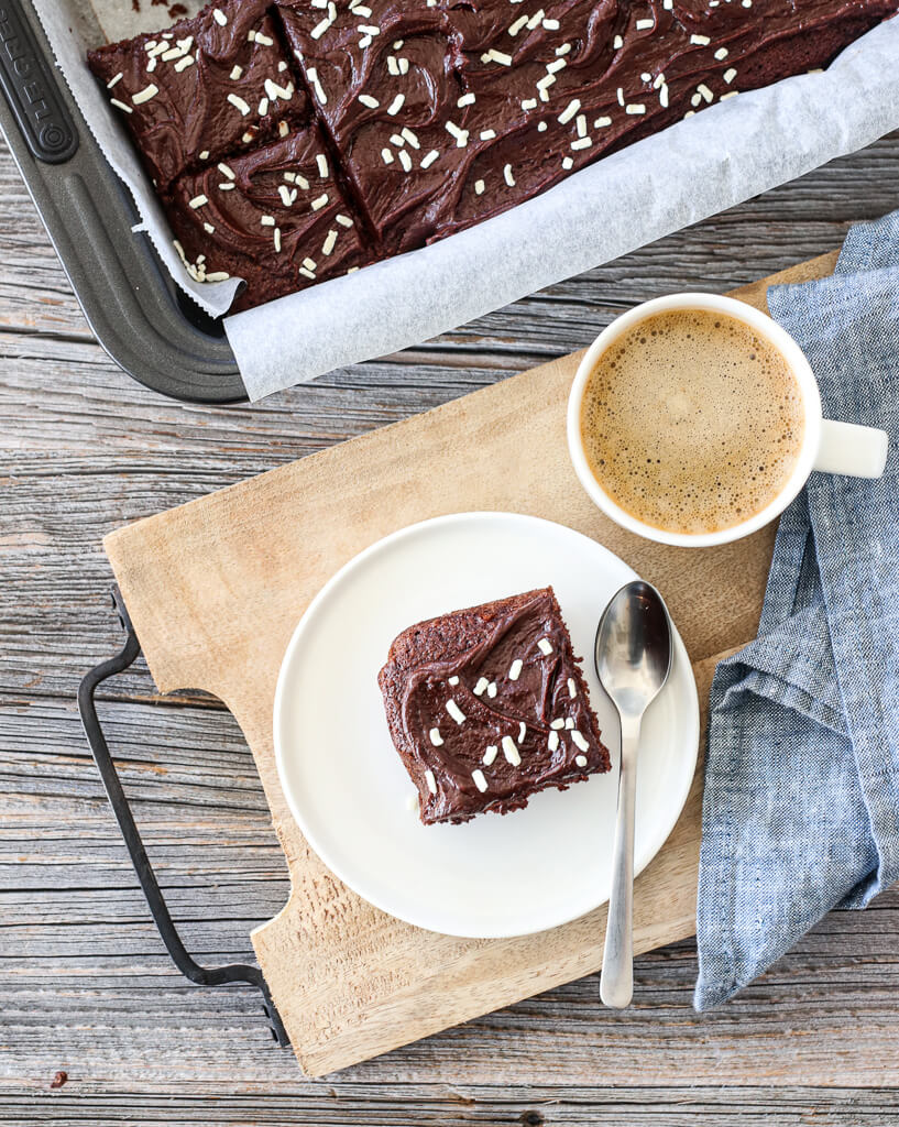 Saftig sjokoladekake med espressokrem