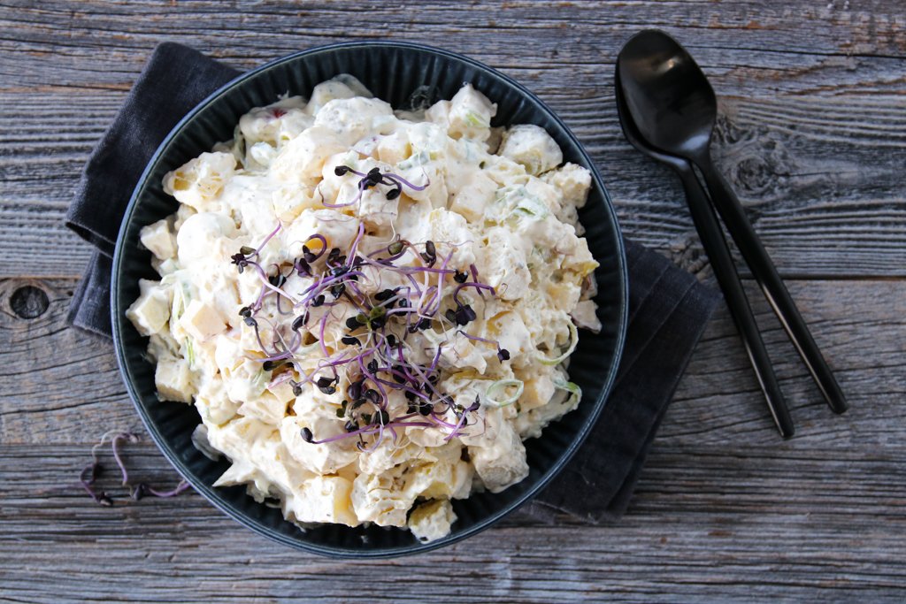 Potetsalat med eple