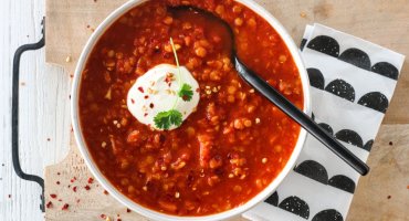 Image: RØD LINSESUPPE