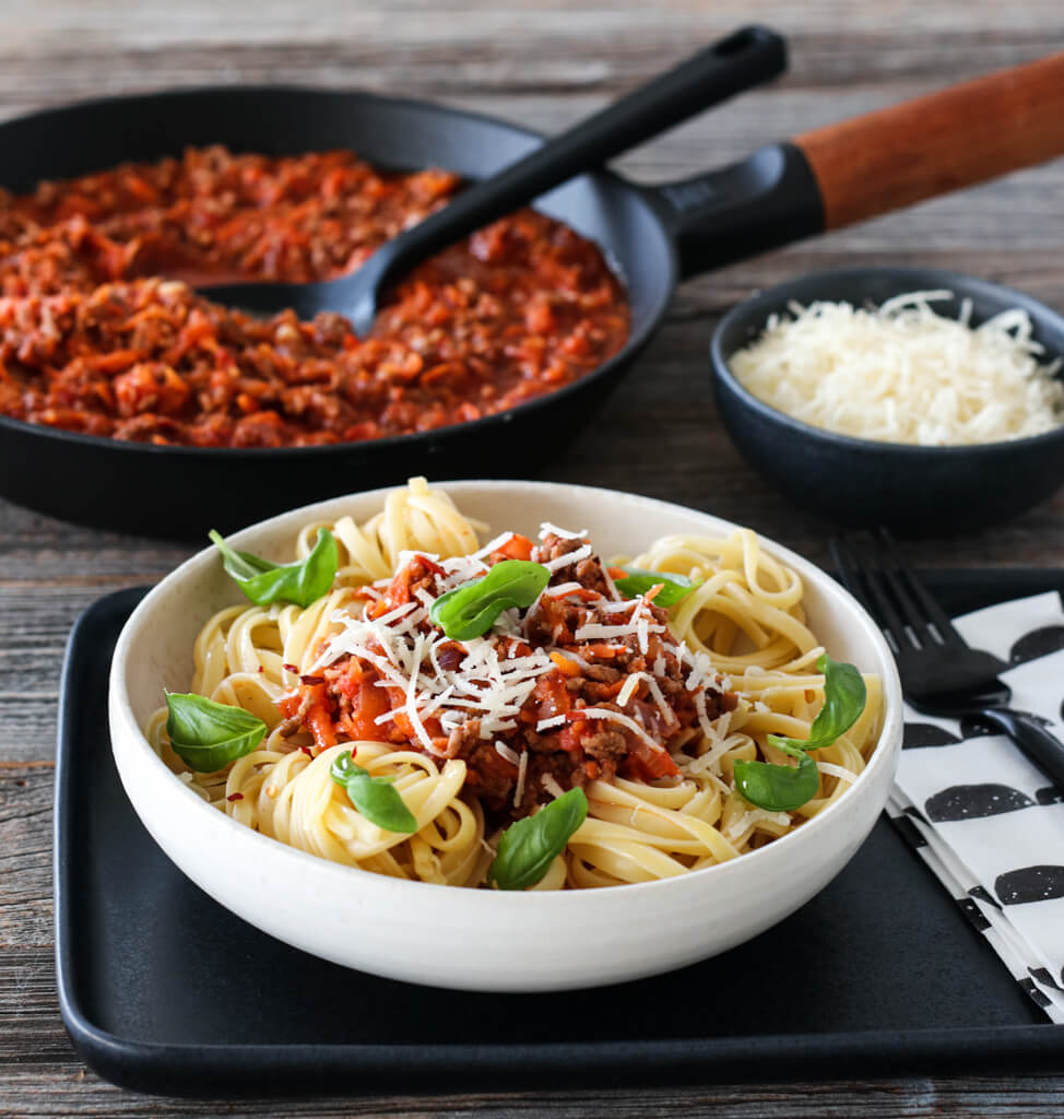 Pasta Bolognese med Kikkoman