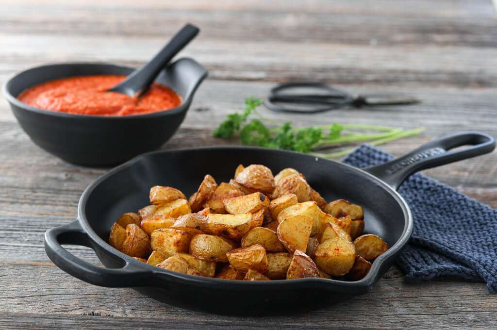 Spanske tapaspoteter - patatas bravas