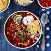 Image: VEGETARISK TACOSUPPE