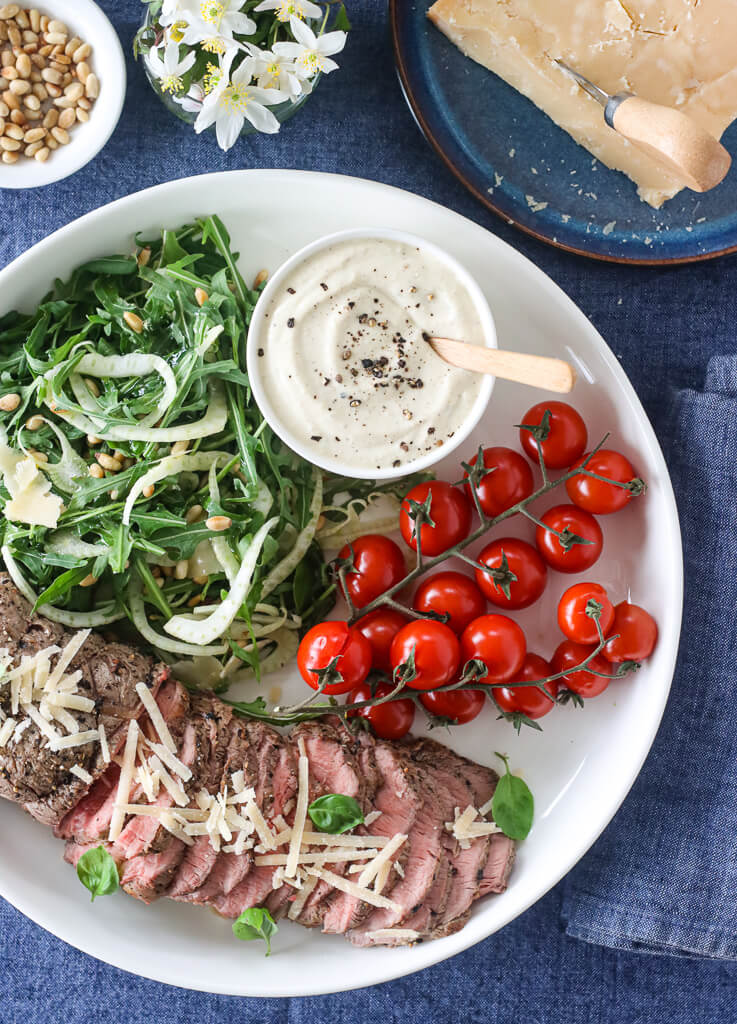 Kalvefilet med parmesankrem