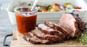 Image: GRILLET SVINENAKKE MED BBQ-SAUS