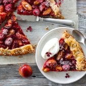 Image: GALETTE MED PLOMMER OG BRINGEBÆR