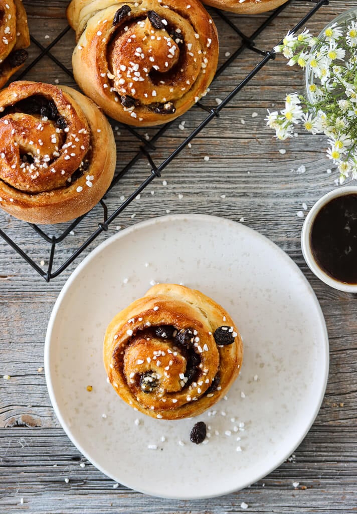 Kanelboller med rosiner