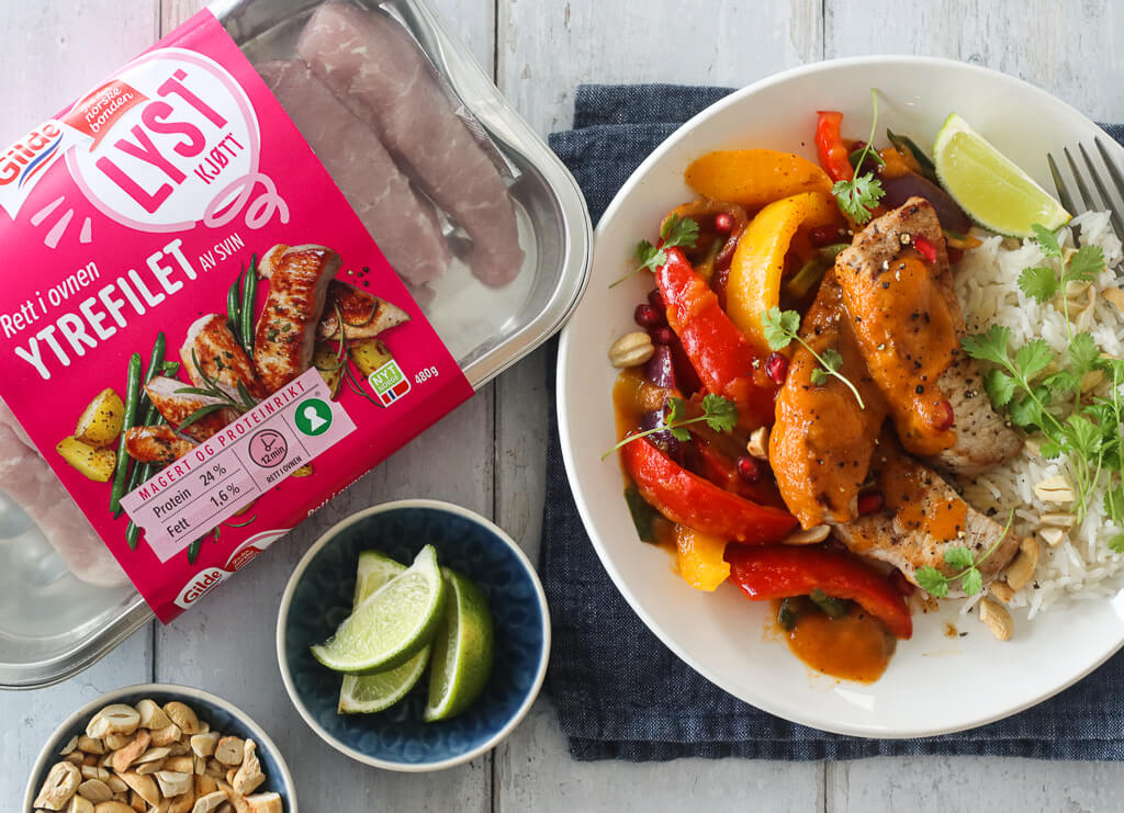 YTREFILET MED PAPRIKA OG SPICY MANGOSAUS