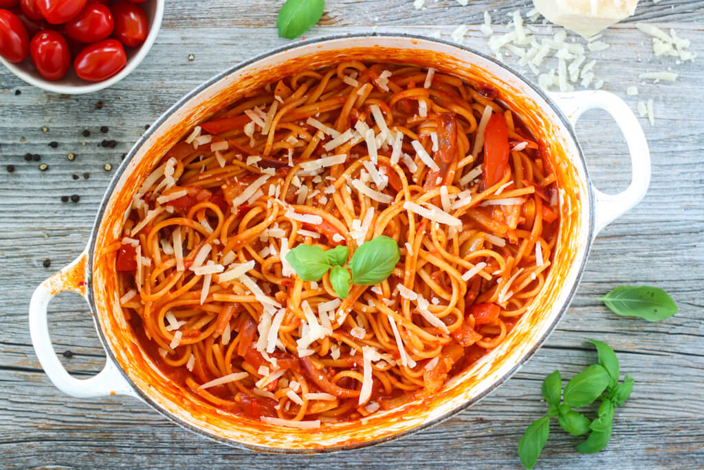 One pot-pasta med nduja og paprika