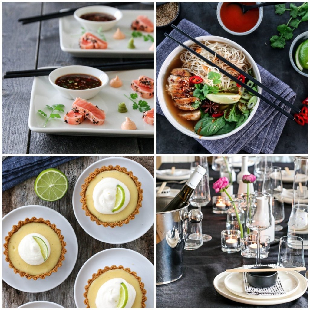 tataki, nudelsuppe og key lime pie