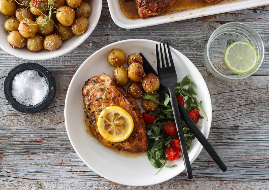 SITRONKYLLING OG SESAMPOTETER