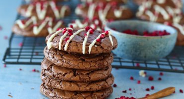 Image: SJOKOLADECOOKIES MED HVIT SJOKOLADE